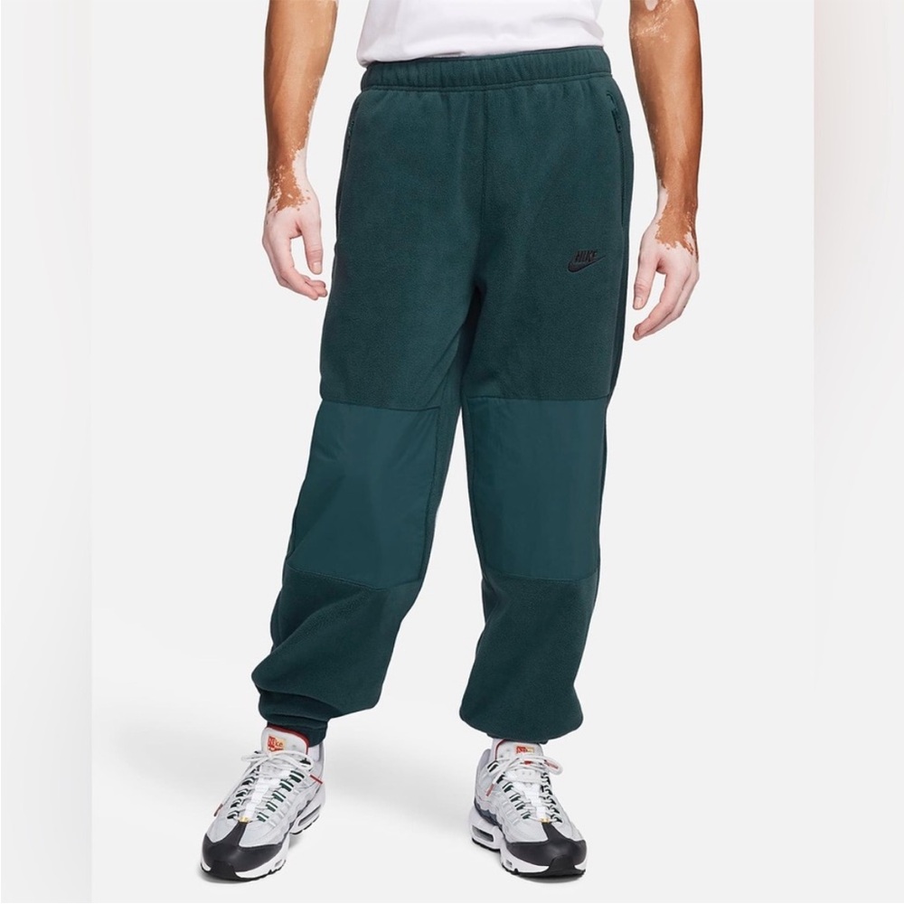 Nike Men's Club Polar Fleece Joggers Pants dark forest green/black small